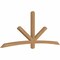 Ekena Millwork Alberta Smooth Timber Gable Bracket, Western Red Cedar, 96"W x 40"H x 3 1/2"D x 3 1/2"F, 10/12 Pitch GBW096X40X0404ALB00SWR - alternate 3
